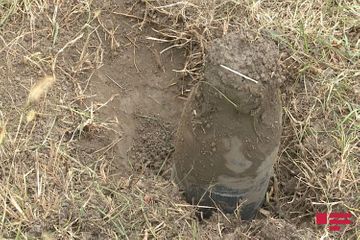  В селе Сахлабад Тертерского района обезврежен выпущенный армянами фосфорный снаряд - ФОТО - ОБНОВЛЕНО