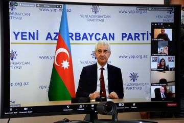 YAP İcra Katibliyində “Vətən müharibəsi-Böyük qələbə” mövzusunda videokonfrans keçirilib
