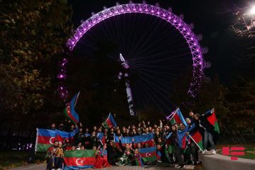 Londonda Azərbaycanın qələbəsi təntənə və coşqu ilə qeyd edilib - FOTO
