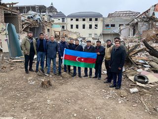 Qazaxıstanlı politoloq, ekspert və jurnalistlərdən ibarət qrup Gəncə və Bərdədə olub - FOTO