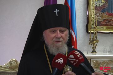 Bakıdakı Rus Pravoslav Kilsəsində “Qələbəyə görə Allaha təşəkkür messası” keçirilib - FOTO - VİDEO