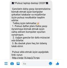 NRYTN: "WhatsApp" üzərindən müəllim və tələbələri hədəf alan fişinq kampaniyaları keçirilir - FOTO