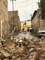 Bakıda yağışın təsirindən aşan hasar qaz xəttini zədələyib - FOTO