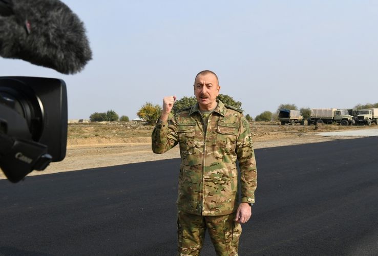 Azerbaijan lays a road to Shusha