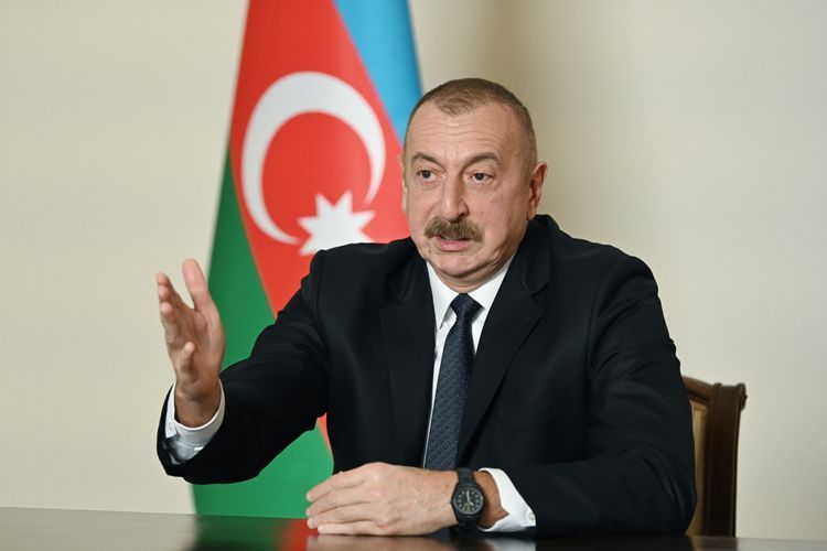 Azerbaijani President: "Our settlements were attacked by Armenian armed forces. So we had to give them a worthy response"