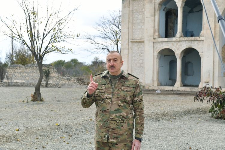 Azerbaijani President: "The ruined city of Aghdam is a witness to Armenian atrocities"