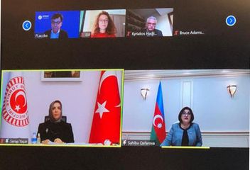 Sahibə Qafarova TBMM və AŞPA-nın təşəbbüsü ilə keçirilən beynəlxalq konfransa qatılıb