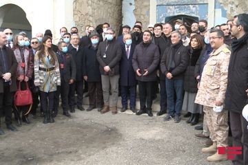 Diplomatik korpusun nümayəndələri işğaldan azad olunmuş Ağdamda səfərdədir