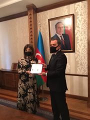 Ceyhun Bayramov Beynəlxalq Türk Mədəniyyəti və İrsi Fondunun prezidenti ilə görüşüb - FOTO