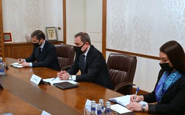 Ceyhun Bayramov Beynəlxalq Türk Mədəniyyəti və İrsi Fondunun prezidenti ilə görüşüb - FOTO
