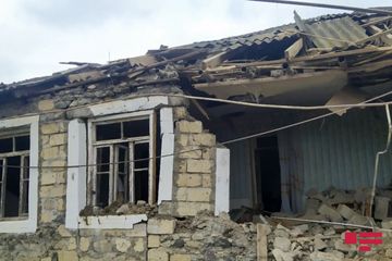 Ermənistan ordusu Goranboyun Səfikürd kəndini iriçaplı silahlardan atəşə tutub