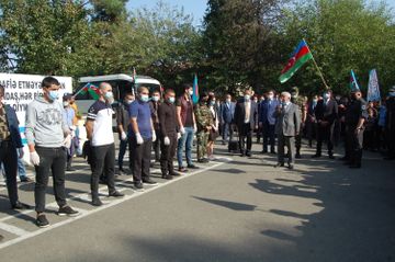 Çağırışçılar müddətli həqiqi hərbi xidmətə yola salınır