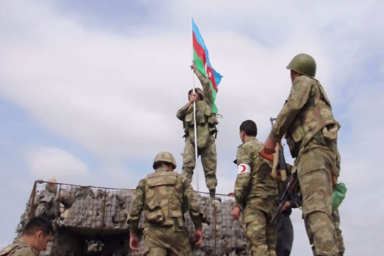 Azerbaijani flag hoisted in post where Mubariz Ibrahimov destroyed Armenians forces - VIDEO