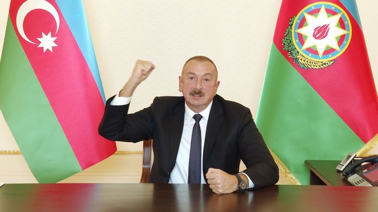 President Ilham Aliyev congratulates people of Azerbaijan on liberation of Jabrayil city and 9 villages of Jabrayil district from occupation