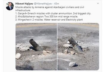 Hikmət Hacıyev: Ermənilər Xızı və Abşeron bölgəsinə  iki 300 km məsafəli orta mənzilli raket atıb