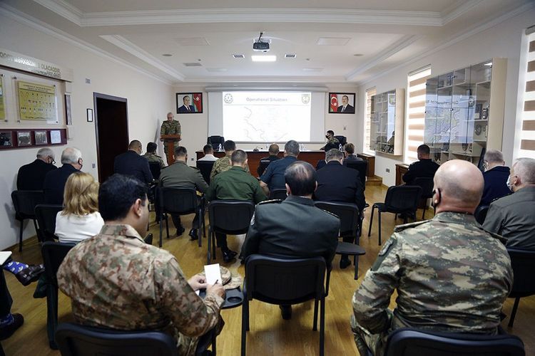 Foreign military attachés and representatives of international organizations in our country were informed about the operational situation