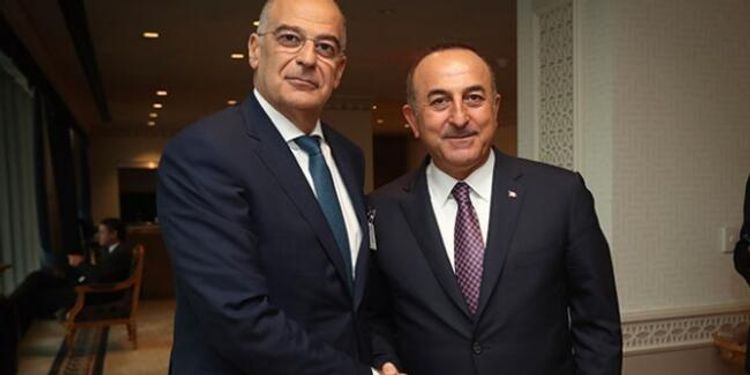 Çavuşoğlu yunan həmkarı ilə görüşüb 