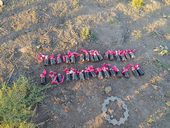 Ermənistan ərazisindən Mingəçevir istiqamətində atılan ballistik hədəfin qalıqlarının FOTOGÖRÜNTÜLƏRİ
