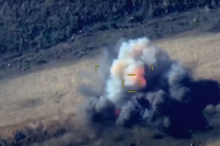MoD: Armored vehicle of the enemy violated ceasefire was destroyed - VIDEO