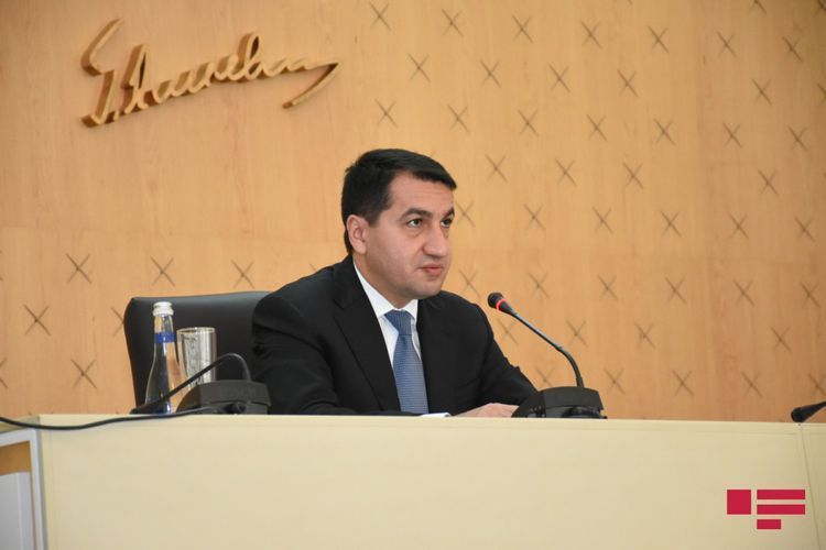 Hikmet Hajiyev: Under the humanitarian aid Armenian Airlines  transports missiles and rocket systems to Armenia in civilian aircrafts