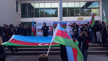 Marneulidə Azərbaycana dəstək aksiyası keçirilir - FOTO