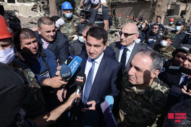 Hikmat Hajiyev: “Making appeals, Armenia called for a ceasefire, following this shelled Ganja”
