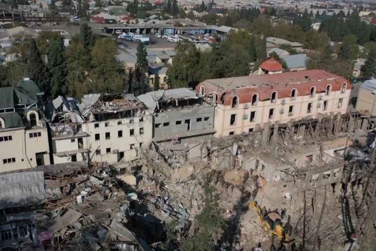 Destructions caused by Armenian missile strike on Ganja - PHOTOSESSION