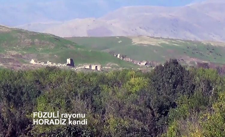 MoD: New video footage of liberated from the occupation Horadiz village of the Fizuli region - VIDEO