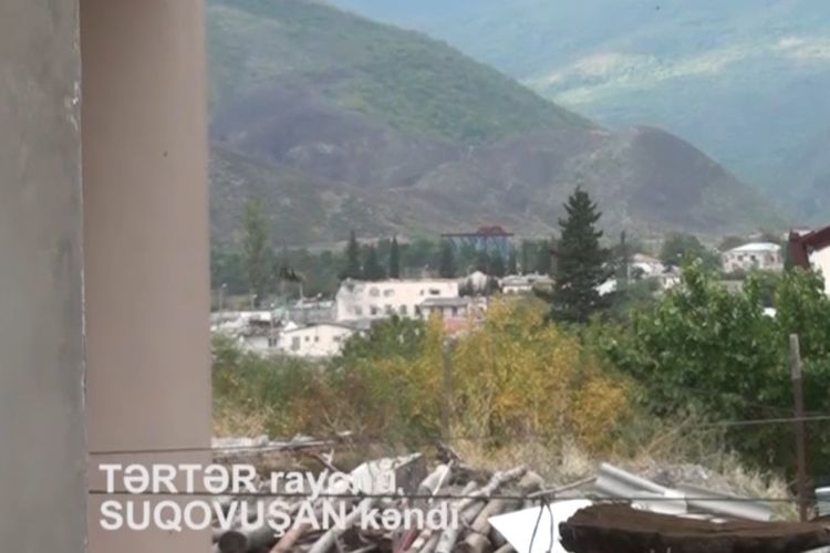 İşğaldan azad olunan Suqovuşan kəndindən yeni videogörüntülər - VİDEO