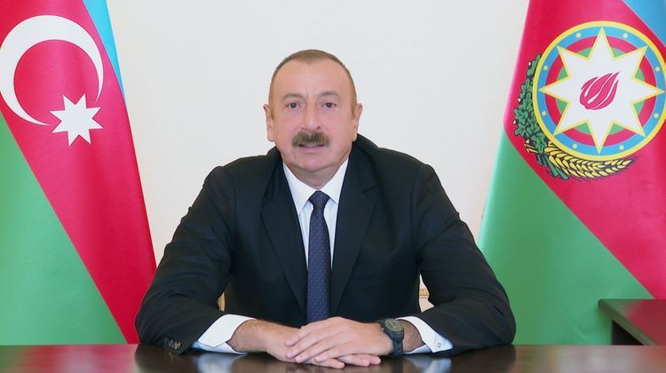 Azerbaijani President: “Remains of the city of Fuzuli are a manifestation of Armenian fascism”