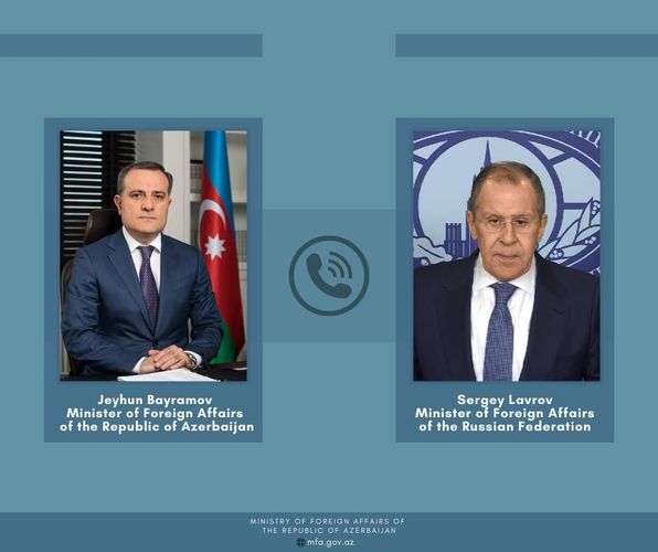 Telephone conversation took place between Minister Jeyhun Bayramov and Minister of Foreign Affairs of Russia Sergey Lavrov