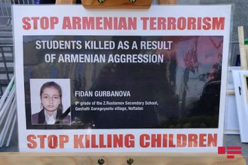 Rally in support to Azerbaijan held in front of parliament building in Tbilisi - PHOTOSESSION