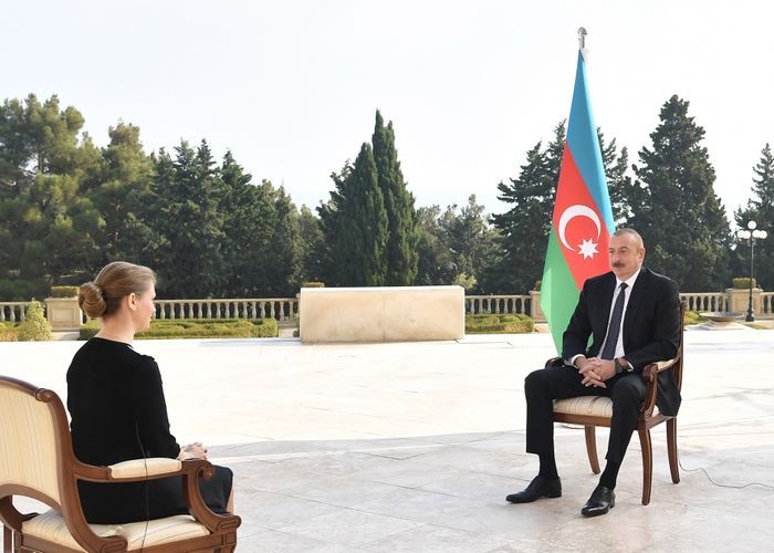 President Ilham Aliyev was interviewed by Russia