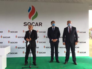 SOCAR Gürcüstanda azərbaycanlılar yaşayan Qızılhacılı kəndində idman kompleksi tikir - FOTO