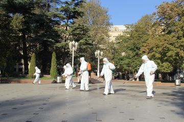 Gəncədə genişmiqyaslı dezinfeksiya işləri aparılıb