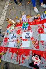 Bielefelddə Gəncə terroruna qarşı etiraz yürüşü keçirilib