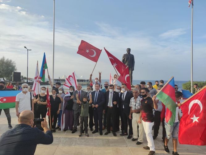 В Турецкой Республике Северного Кипра проведен митинг в поддержку Карабаха – ФОТО 