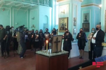 В Гяндже проходит церемония поминовения погибшего в результате армянского террора 13-летнего Артура Маякова - ФОТО - ОБНОВЛЕНО