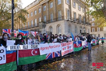 Londonda “Erməni təcavüzünə son” şüarı ilə aksiya keçirilib - VİDEO