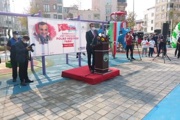 Türkiyədə şəhid general Polad Həşimov adına parkın açılışı olub