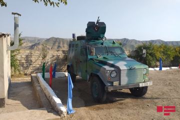 Ermənistanın işğalından azad edilmiş daha dörd sərhəd zastavası üzərində Azərbaycanın dövlət bayrağı ucaldılıb - VİDEO