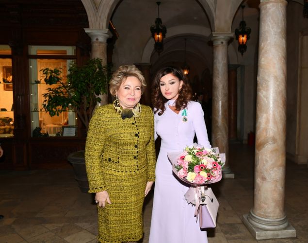 Valentina Matviyenko Mehriban Əliyevaya təbrik məktubu göndərib