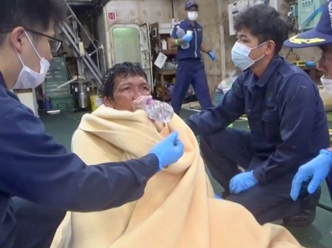 Japanese coastguard finds second survivor from capsized cattle ship