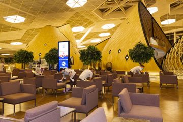 Bakı aeroportunda genişmiqyaslı dezinfeksiya işləri aparılıb - FOTO