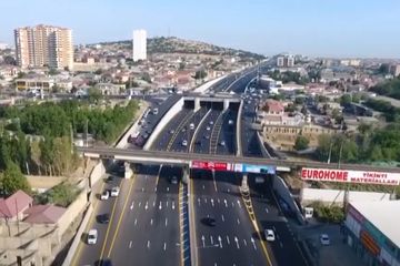 Bakının şimal girişində bir körpü və iki yolötürücüsü inşa olunur - VİDEO