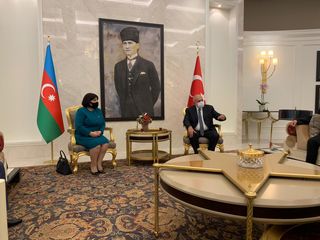 Sahibə Qafarova Türkiyədə səfərdədir