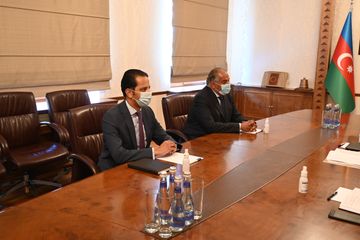 Ceyhun Bayramov Misirin Azərbaycandakı səfirini qəbul edib