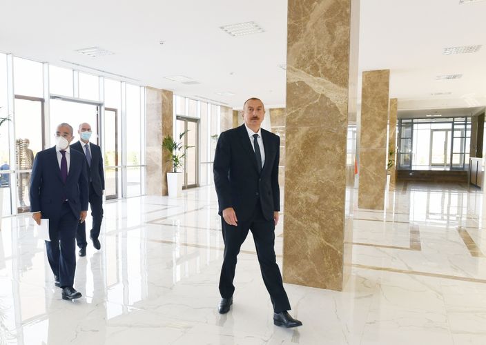 President Ilham Aliyev attended the inauguration of Vocational Education Center opened at Sumgayit Chemical Industry Park