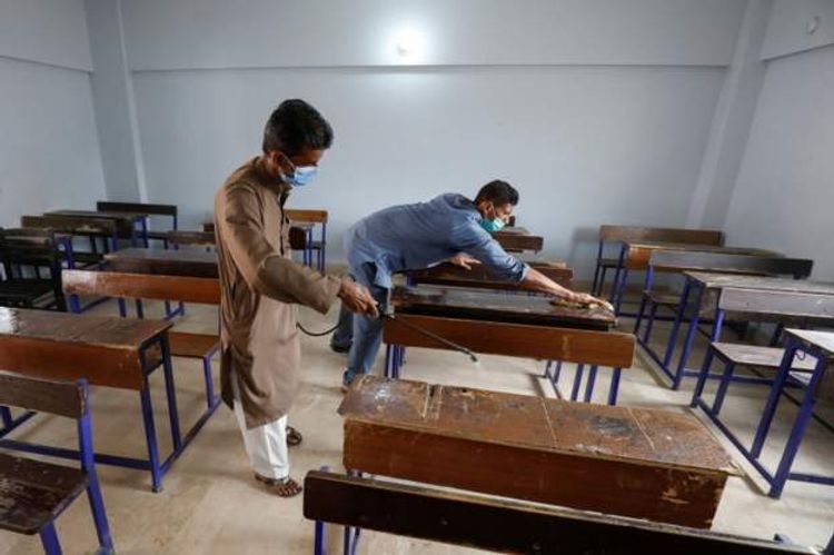 Schools and universities reopen in Pakistan