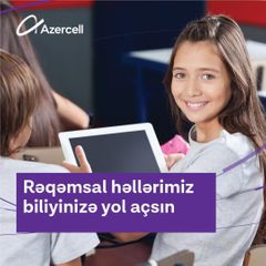 "Azercell" yüksək nəticə göstərən abituriyentlərə planşetlər təqdim edib ® - FOTO